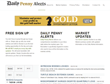 Tablet Screenshot of dailypennyalerts.com